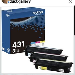 Brother Blue and White Promotional Ink & Toner Poster